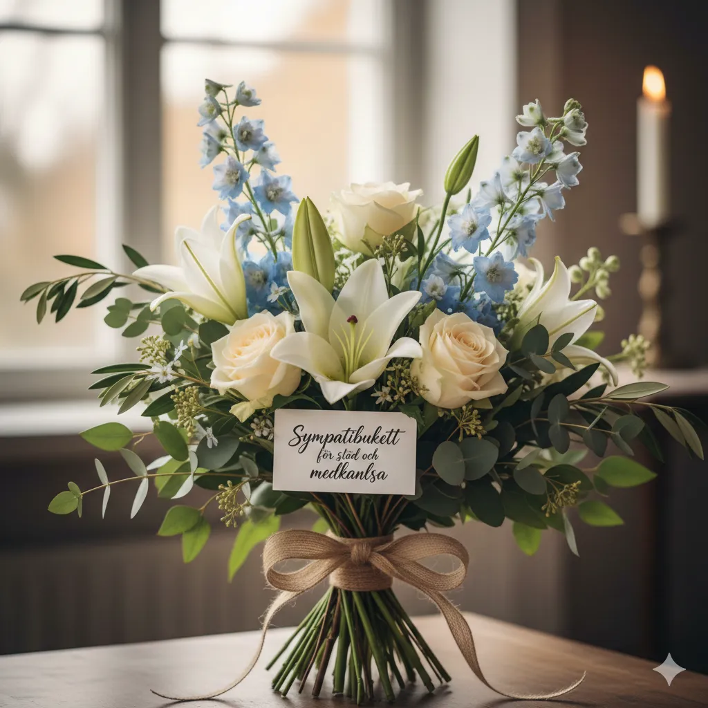 Sympatibukett för stöd och medkänsla