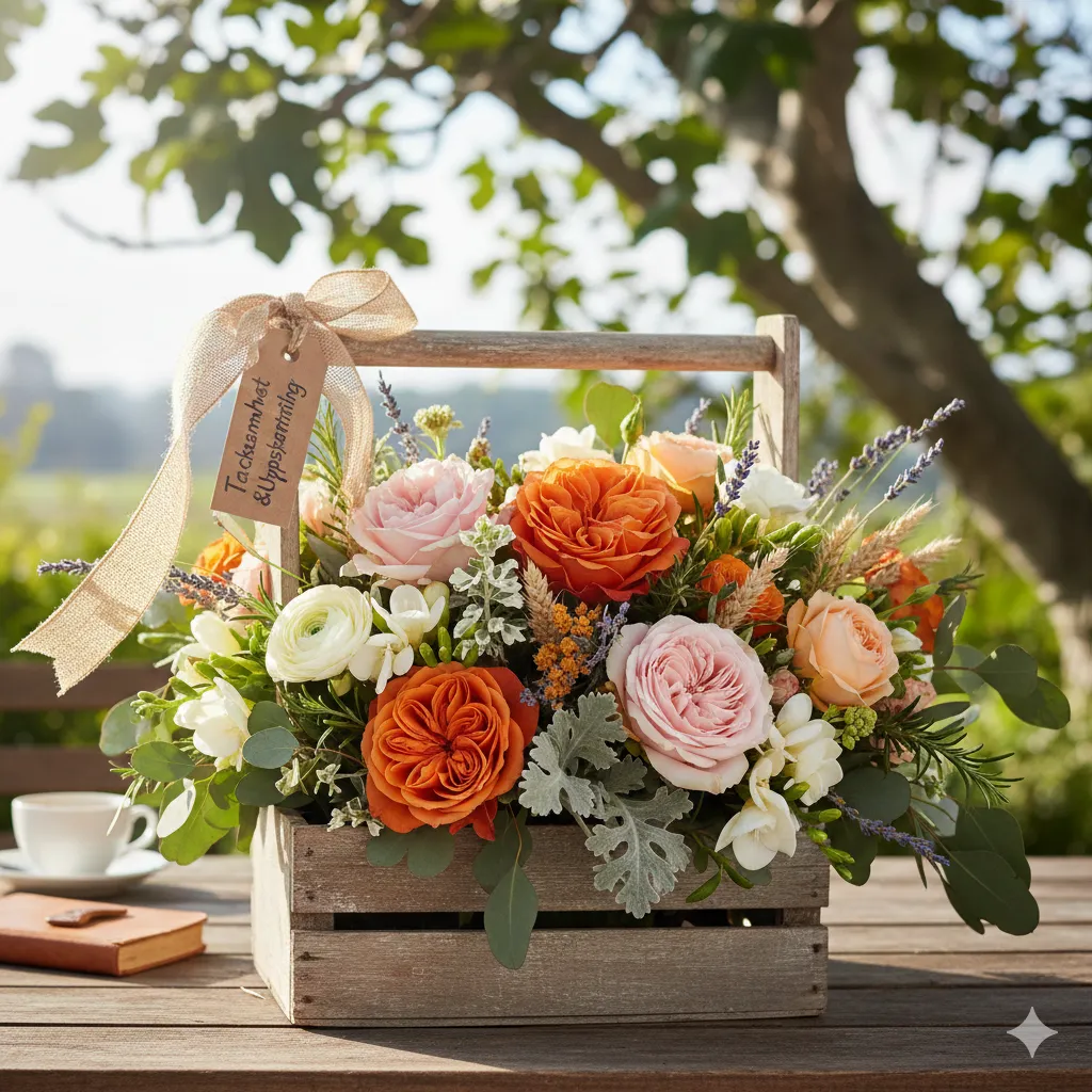 Blomarrangemang för tacksamhet och uppskattning